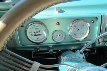 Dashboard of old car